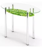 Glass dining table D-11-3 with tempered glass and chrome legs order